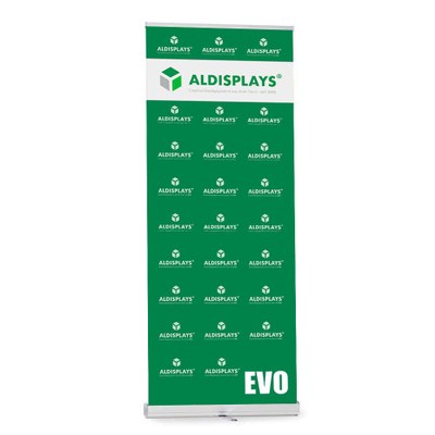 Bannerdisplay RollUp - EVO100 Sichtformat: 1.000 x 2.200 mm Verchromte Seiten und Standfuß, Teleskopstange, - roll-up-evo_100 Bannerdisplay RollUp - EVO100 Sichtformat: 1.000 x 2.200 mm Verchromte Seiten und Standfuß, Teleskopstange, - roll-up-evo_100