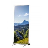 Bannerdisplay RollUp - Outdoor Sichtformat: 850 x 2.000 mm Stabiles Aluminium-System mit Federstange, - RollUp_Outdoor_1
