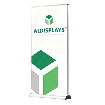 Bannerdisplay RollUp - BASIC 100 Double Sichtformat: 1.000 x 2.000 mm bestehend aus System, Aluminiumstange, - Roll Up Basic Double Breite 100 Bannerdisplay RollUp - BASIC 100 Double Sichtformat: 1.000 x 2.000 mm bestehend aus System, Aluminiumstange, - Roll Up Basic Double Breite 100