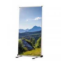 Bannerdisplay RollUp - Outdoor 100 cm Sichtformat: 1.000 x 2.000 mm Stabiles Aluminium-System mit Federstange, - rollup_outdoor_100cm