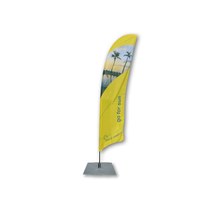 Beachflag - STANDARD - Größe M inkl. Tragetasche&Bodenplatte 400x400x4 mm MIT Rotator - inkl. Fahne in Standardform - Beachflag-Standard-3100-Bodenplatte-Rotator