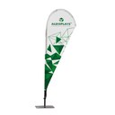 BeachFlag "Tropfenform" Gr. S beidseitig