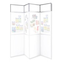 Blendenreihe 4-tlg. für Faltwand inkl. 4x Leichtschaumpaneele 700x270x5 mm ALLEGRO Faltdisplay - Zubehör - ALLEGRO Blende 4-tlg mit Paneelen Blendenreihe 4-tlg. für Faltwand inkl. 4x Leichtschaumpaneele 700x270x5 mm ALLEGRO Faltdisplay - Zubehör - ALLEGRO Blende 4-tlg mit Paneelen