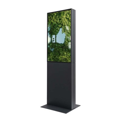 Digital Signage Digitale Infostele TrendLine doppelseitig für den Inneneinsatz - Größe: 43 Zoll - 4K UHD Ausführung: schwarz - doppelseitig - Digital Infostele doppelseitig Front 43Zoll swz Digital Signage Digitale Infostele TrendLine doppelseitig für den Inneneinsatz - Größe: 43 Zoll - 4K UHD Ausführung: schwarz - doppelseitig - Digital Infostele doppelseitig Front 43Zoll swz