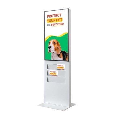 Digital Signage Digitale Infostele TrendLine RACK für den Inneneinsatz - Größe: 43 Zoll - 4K UHD Ausführung: weiss - einseitig - Digitale Infostele TRENDLINE RACK Ws Digital Signage Digitale Infostele TrendLine RACK für den Inneneinsatz - Größe: 43 Zoll - 4K UHD Ausführung: weiss - einseitig - Digitale Infostele TRENDLINE RACK Ws