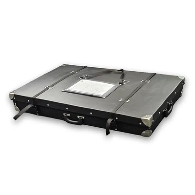 Digital Signage - Transportkoffer / Stülpkoffer Digitale Promotiontheke Futuro 32" Kunststoff-Stülpkoffer mit Rollen - Kunststoffstülpkoffer Trendline Mobil geschlossen.webp