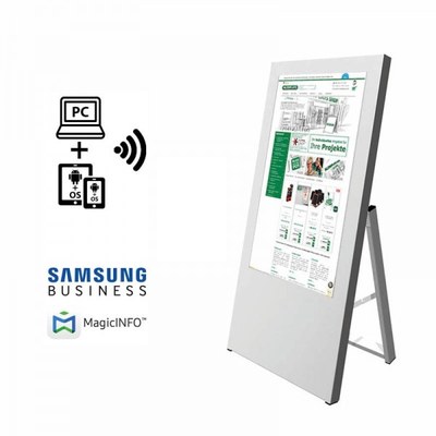 Digitaler Kundenstopper Ausführung: weiss - einseitig 32 Zoll - digitaler kundenstopper 32 zoll start m logo 1 Digitaler Kundenstopper Ausführung: weiss - einseitig 32 Zoll - digitaler kundenstopper 32 zoll start m logo 1