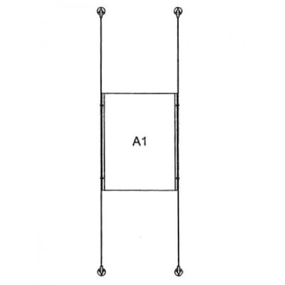 Drahtseilsystem Acryl Boden/Decke zum Verspannen zwischen Boden und Decke Format: 1x A1 (594x841 mm) HOCHFORMAT - da-d-1xa1 - drahtseilsystem 1x din a1 hochformat 1 Drahtseilsystem Acryl Boden/Decke zum Verspannen zwischen Boden und Decke Format: 1x A1 (594x841 mm) HOCHFORMAT - da-d-1xa1 - drahtseilsystem 1x din a1 hochformat 1