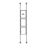 Drahtseilsystem Acryl Boden/Decke zum Verspannen zwischen Boden und Decke Format: 3x A3 (297x420 mm) HOCHFORMAT - da-bd-3xa3 - drahtseilsystem 3x din a3 hochformat 1 Drahtseilsystem Acryl Boden/Decke zum Verspannen zwischen Boden und Decke Format: 3x A3 (297x420 mm) HOCHFORMAT - da-bd-3xa3 - drahtseilsystem 3x din a3 hochformat 1