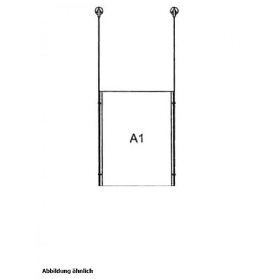 Drahtseilsystem Acryl Deckenabhängung zum Abhängen von der Decke Format: 1x A1 (594x841 mm) HOCHFORMAT - da-d-1xa1 - drahtseilsystem 1x din a1 hochformat decke Drahtseilsystem Acryl Deckenabhängung zum Abhängen von der Decke Format: 1x A1 (594x841 mm) HOCHFORMAT - da-d-1xa1 - drahtseilsystem 1x din a1 hochformat decke