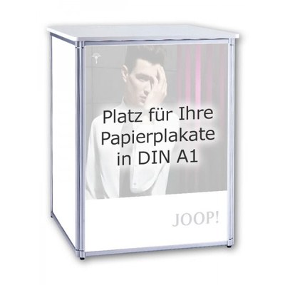 plus-faltpodest plakat