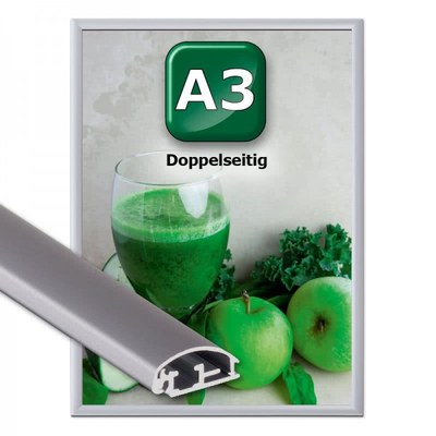 Fenster Klapprahmen-25er-Profil-Gehrung A3 doppelseitig