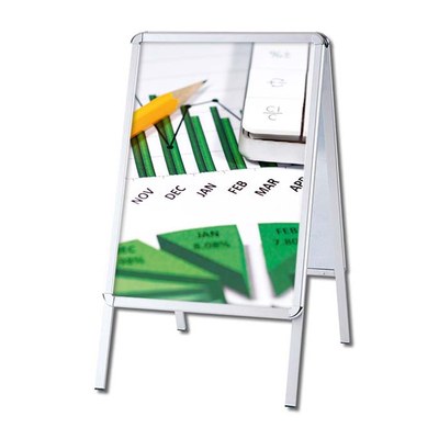 Kundenstopper OUTDOOR Einlegeformat: 500x700 mm Profil: 32mm Rondo - Kundenstopper-Outdoor-Rondo Kundenstopper OUTDOOR Einlegeformat: 500x700 mm Profil: 32mm Rondo - Kundenstopper-Outdoor-Rondo