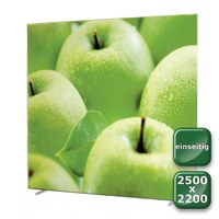 No-Frame Standdisplay Einseitig - Format: 2.500x2.200 mm Farbe: silber-eloxiert - mit einseitiger, - NOFrame-einseitig-2500x2200 No-Frame Standdisplay Einseitig - Format: 2.500x2.200 mm Farbe: silber-eloxiert - mit einseitiger, - NOFrame-einseitig-2500x2200