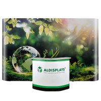Pop-Up Magnet Easy 4x3 gerade Variante mit großem Transportkoffer Gerades 4x3 Felder-System mit Magnetschienen, - Pop-Up Magnet gerade 4x3 Theke large