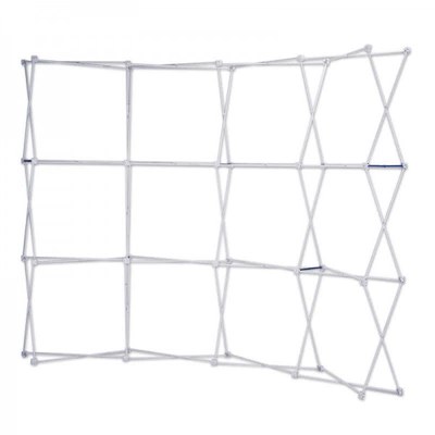 Pop-Up Magnet ECO Gebogen - 3x3 - Faltbares System aus Aluminium, silber beschichtet - Pop-Up-Faltdisplays-Aufbau2 Pop-Up Magnet ECO Gebogen - 3x3 - Faltbares System aus Aluminium, silber beschichtet - Pop-Up-Faltdisplays-Aufbau2