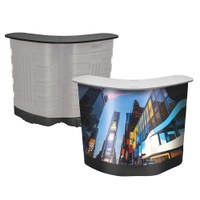 Promotiontheke HARDCASE mit Deckelplatte, Digitaldruck und 4 Einlegeböden Maße: aufgebaut - 1.230 x 975 x 610 mm (BxHxT) - Theke Front Promotiontheke HARDCASE mit Deckelplatte, Digitaldruck und 4 Einlegeböden Maße: aufgebaut - 1.230 x 975 x 610 mm (BxHxT) - Theke Front