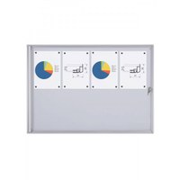 Schaukasten ECO BT26 Indoor 2x4 DIN A4 (Außenformat: 931x655mm) Gehäuse und Rahmen aus Aluminium - Schaukasten BT26  Indoor 2x4