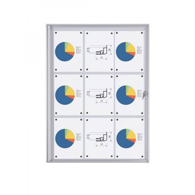 Schaukasten ECO BT26 Indoor 3x3 DIN A4 (Außenformat: 711x963mm) Gehäuse und Rahmen aus Aluminium - Schaukasten BT26 Indoor 3x3 Schaukasten ECO BT26 Indoor 3x3 DIN A4 (Außenformat: 711x963mm) Gehäuse und Rahmen aus Aluminium - Schaukasten BT26 Indoor 3x3