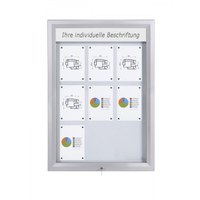 Schaukasten Premium BT46 Outdoor LED 3x3 DIN A4 (Außenformat: 805x1.117mm) Gehäuse und Rahmen aus Aluminium - Schaukasten PREMIUM LED BT46 Outdoor 3x3 Schaukasten Premium BT46 Outdoor LED 3x3 DIN A4 (Außenformat: 805x1.117mm) Gehäuse und Rahmen aus Aluminium - Schaukasten PREMIUM LED BT46 Outdoor 3x3