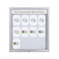 Schaukasten Premium BT46 Outdoor LED 4x3 DIN A4 (Außenformat: 1.025x1.167mm) Gehäuse und Rahmen aus Aluminium - Schaukasten PREMIUM LED BT46 Outdoor 4x3