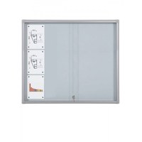 Schaukasten Schiebetür BT58 Indoor 5x3 DIN A4 (Außenformat: 1.160x982mm) Gehäuse und Rahmen aus Aluminium - Schaukasten Schiebet r BT58 Indoor 5x3