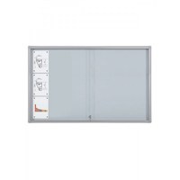 Schaukasten Schiebetür BT58 Indoor 7x3 DIN A4 (Außenformat: 1.600x982mm) Gehäuse und Rahmen aus Aluminium - Schaukasten Schiebet r BT58 Indoor 7x3