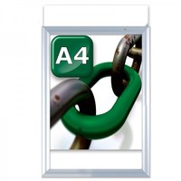 Slide-In Einschubrahmen Einlegeformat: DIN A4 (210x297 mm) Profil: 24 mm - silber-eloxiert - klapprahmen-slide in a4 Slide-In Einschubrahmen Einlegeformat: DIN A4 (210x297 mm) Profil: 24 mm - silber-eloxiert - klapprahmen-slide in a4