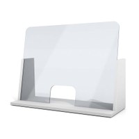Acrylschutzwand als Spuckschutz Seitenwände und Boden aus 25mm Dekospan mit ABS-Anleimern in weiss mit Ablage & Durchreiche - Spuckschutz CH Frontal ws Acrylschutzwand als Spuckschutz Seitenwände und Boden aus 25mm Dekospan mit ABS-Anleimern in weiss mit Ablage & Durchreiche - Spuckschutz CH Frontal ws