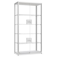 Vitrine Modell 200 - Standvitrine Masse: 1.000x500x2.000mm (BxTxH) Vitrinen-Korpus aus halbrunden Aluminium- - Vitrine Modell 200