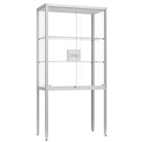 Vitrine Modell 300 - Standvitrine auf Untergestell Masse: 500x500x2.000mm (BxTxH) - Unterkante 720mm Vitrinen-Korpus aus halbrunden Aluminium- - Vitrine Modell 300 Vitrine Modell 300 - Standvitrine auf Untergestell Masse: 500x500x2.000mm (BxTxH) - Unterkante 720mm Vitrinen-Korpus aus halbrunden Aluminium- - Vitrine Modell 300