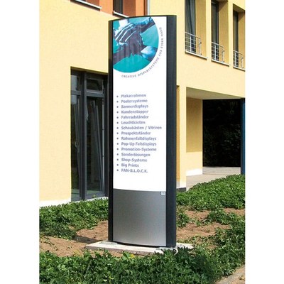 Werbepylone Ausseneinsatz Individuelle Bauform & Format Ausleuchtung: wahlweise LED oder Röhre - aussenwerbung-werbepylon-800x2500mm Werbepylone Ausseneinsatz Individuelle Bauform & Format Ausleuchtung: wahlweise LED oder Röhre - aussenwerbung-werbepylon-800x2500mm