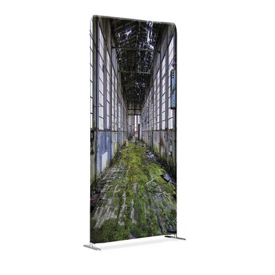 Zipper-Wall Straight - Stellwand oder Messewand Format: 1.000 x 2.300 mm, ein- oder doppelseitig Gerades Messewand-System aus Aluminium - zipper-wall-straight-1000x2300mm