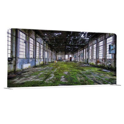 Zipper-Wall Straight - Stellwand oder Messewand Format: 6.000 x 2.300 mm, ein- oder doppelseitig Gerades Messewand-System aus Aluminium - zipper-wall-straight-6000x-2300mm