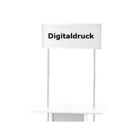 Druck auf Topschild ALLEGRO®-Rechteckth. Digitaldruck auf Topschild für Rechteck- theke mit geteilter & durchgehender Front - Zubeh r-Topschild-Digitaldruck 7