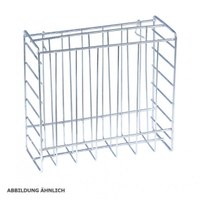 Prospektkorb Kundenstopper Material: verzinkter Stahldraht für Prospekte bis Format DIN A4 (210x297mm) - kundenstopper-zubeh r-premium-korb 1